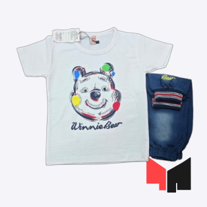 Winnie Bear Kids' T-Shirt and Denim Set