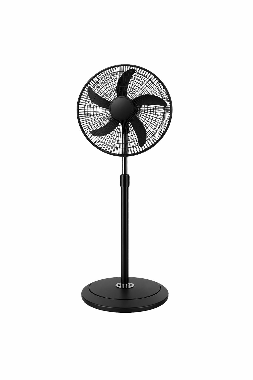 Elbee LB-985 18-Inch 5-Blade Pedestal Fan – Black