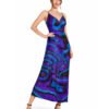 WAVELON Silk and Chiffon 6-Yard Fabric Set Design - 3222 - Blue