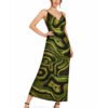 WAVELON Silk and Chiffon 6-Yard Fabric Set Design - 3222 - Green