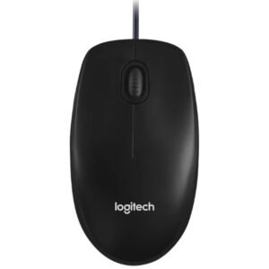 Logitech M100r Wired USB Mouse – Black