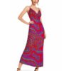 WAVELON Silk and Chiffon 6-Yard Fabric Set Design - 3222 - Red