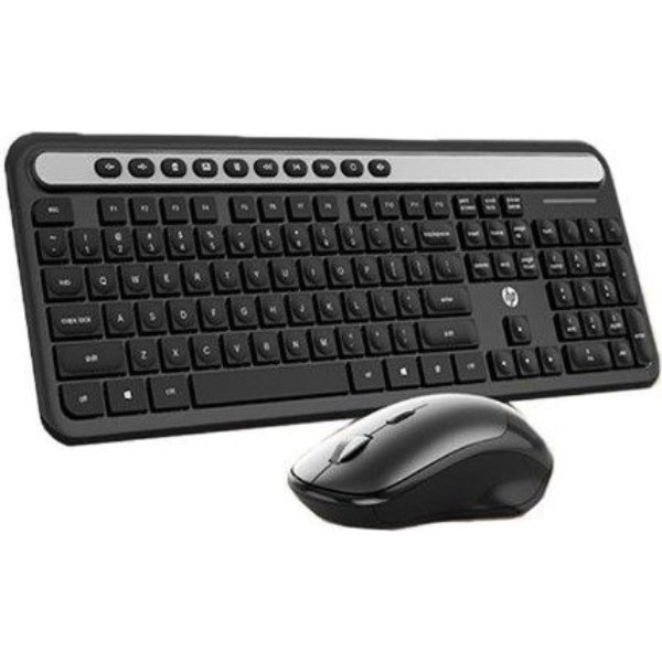 HP CS500 Wireless Keyboard & Mouse Combo – English QWERTY, 2.4GHz USB Receiver, Black - Image 2