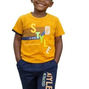 Boys STYLE 45 SPEED T-Shirt & Jogger Set - A14201