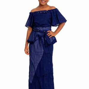 Girls Midnight Blue Elegance Set - 4713