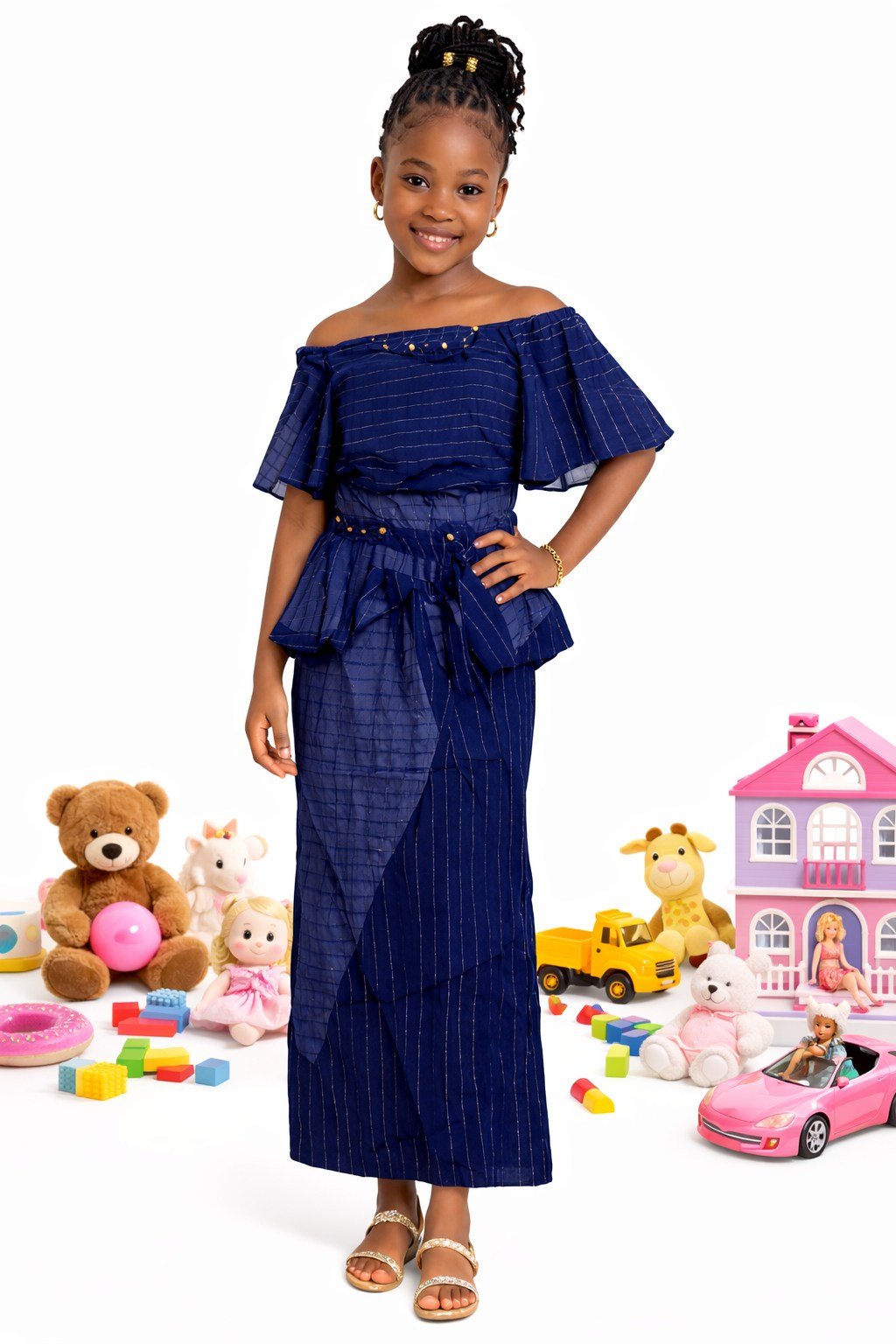 Girls Midnight Blue Elegance Set - 4713 - Image 2