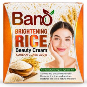 Bano Brightening Rice Beauty Cream – Korean Glass Glow, Hydrating & Radiance Facial Care