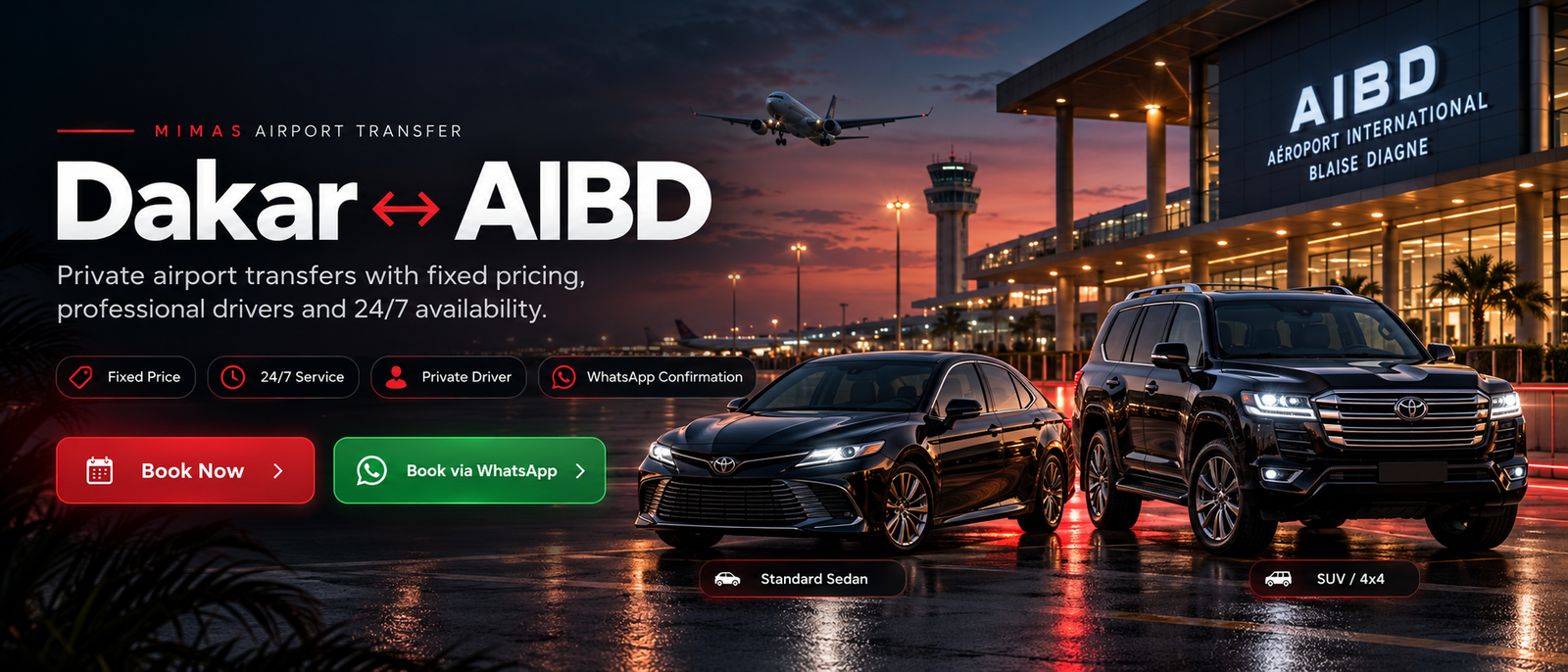MIMAS Airport Transfer Dakar to AIBD