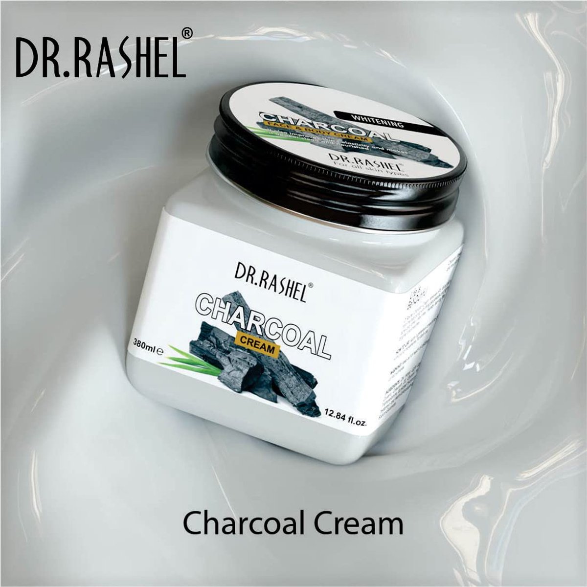 Dr. Rashel Charcoal Face & Body Cream — 380 ml - Image 2