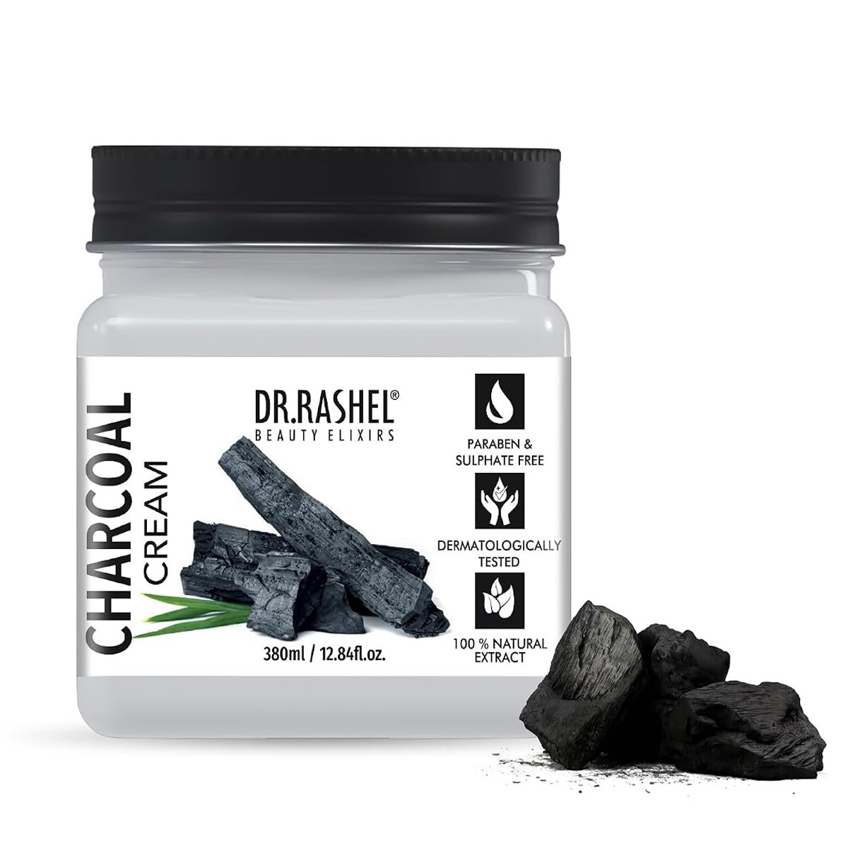 Dr. Rashel Charcoal Face & Body Cream — 380 ml