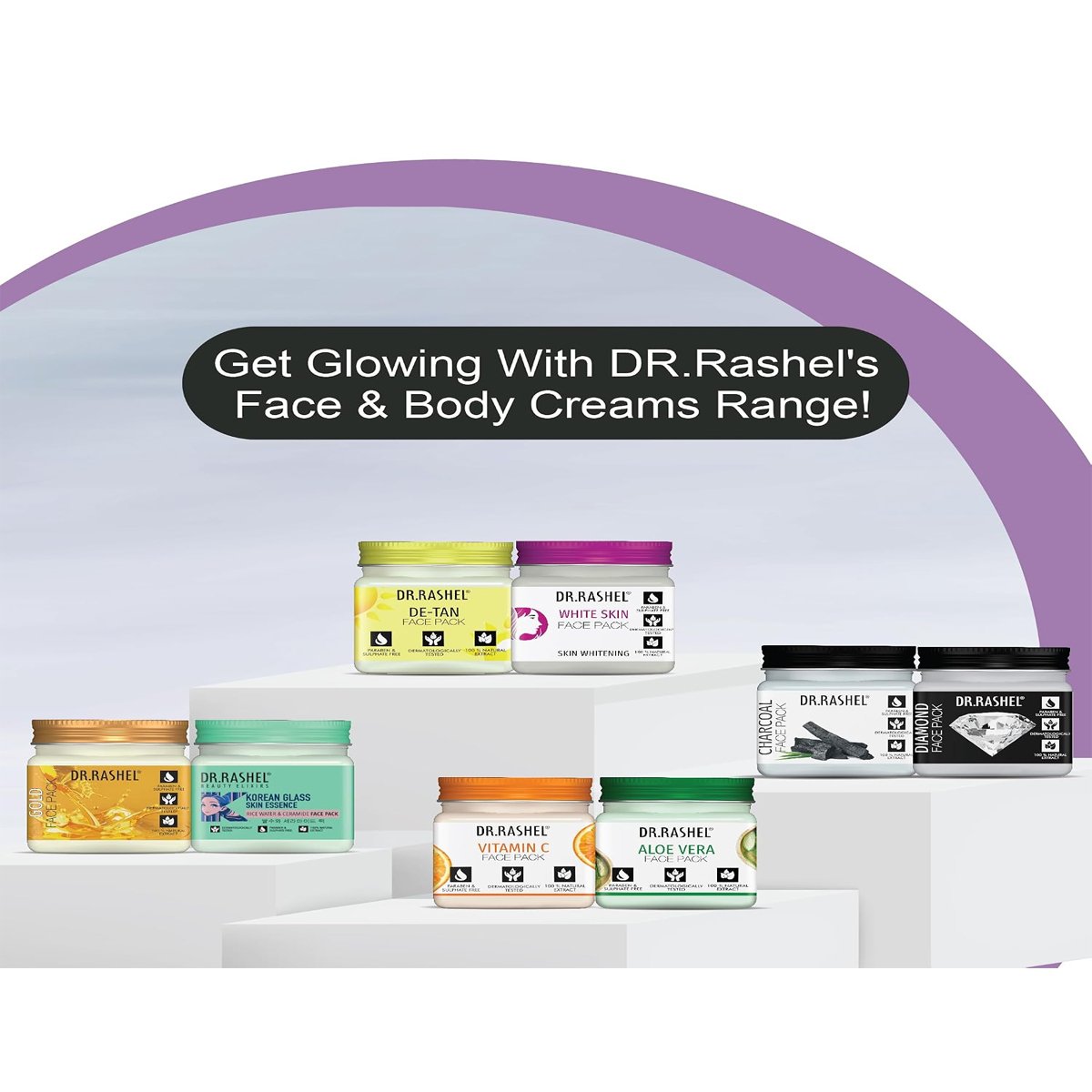 Dr. Rashel Diamond Face & Body Cream — 380 ml — packaging and product details