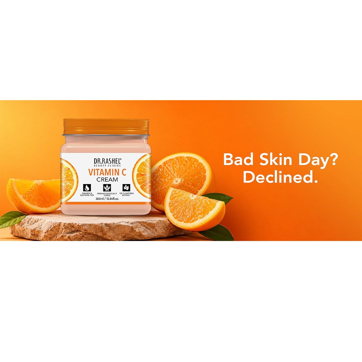 Dr. Rashel Vitamin C Face & Body Cream — 380 ml — packaging and product details