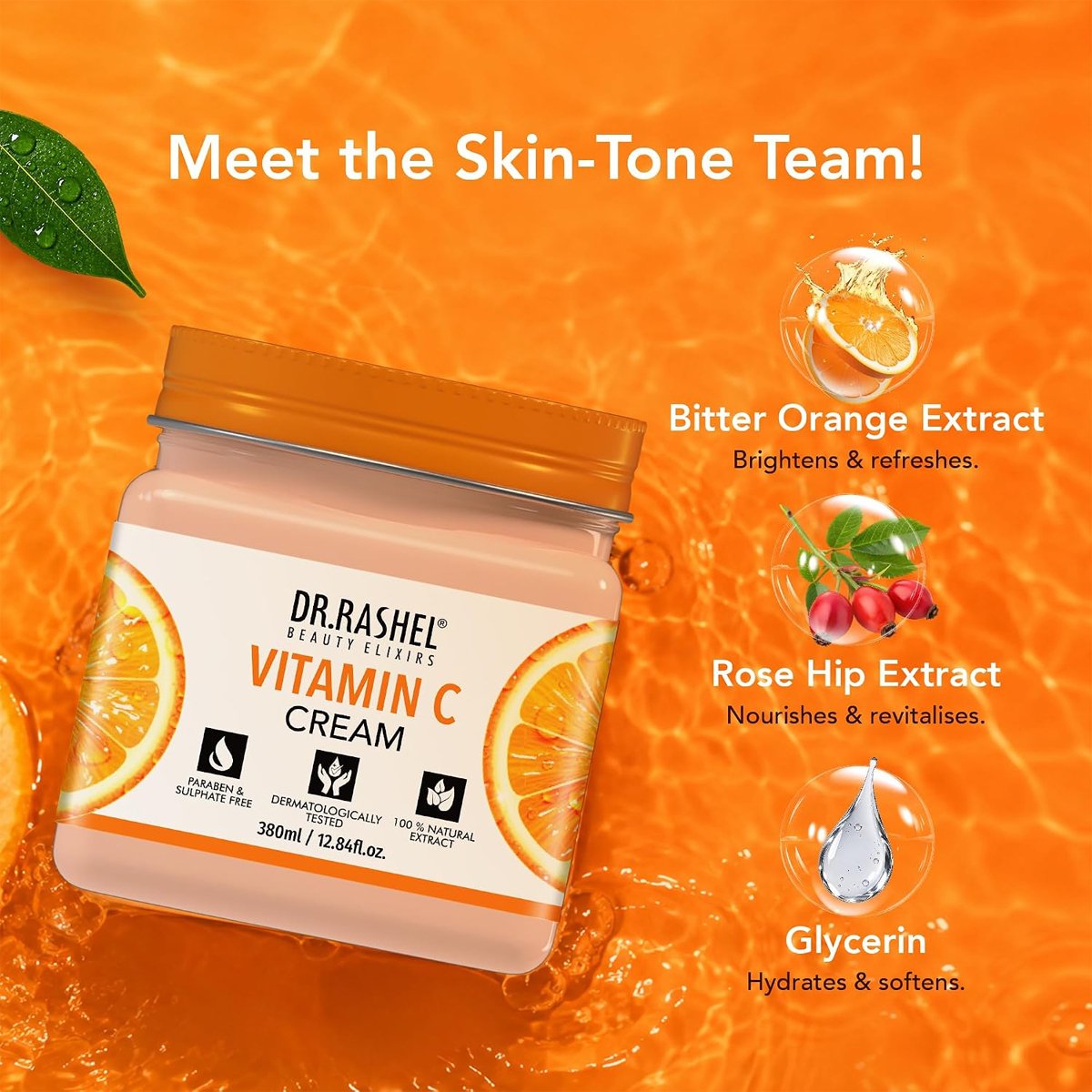 Dr. Rashel Vitamin C Face & Body Cream — 380 ml - Image 4
