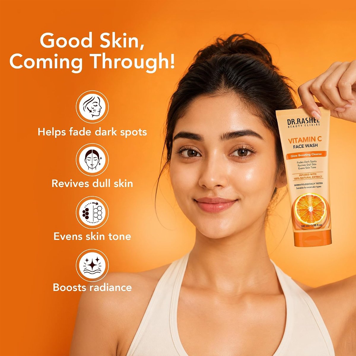 Dr. Rashel Vitamin C Face Wash — 100 ml - Image 5