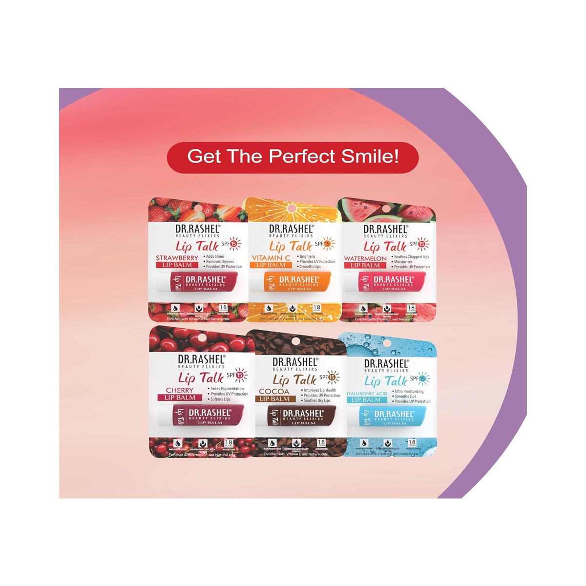 Dr. Rashel Watermelon Lip Balm — 5 g — packaging and product details
