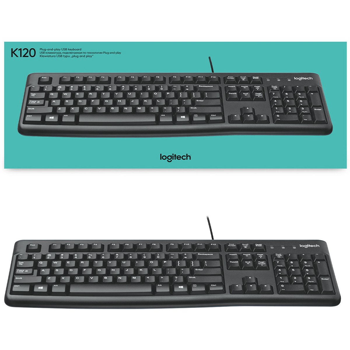 Logitech USB Keyboard K120 - Image 5