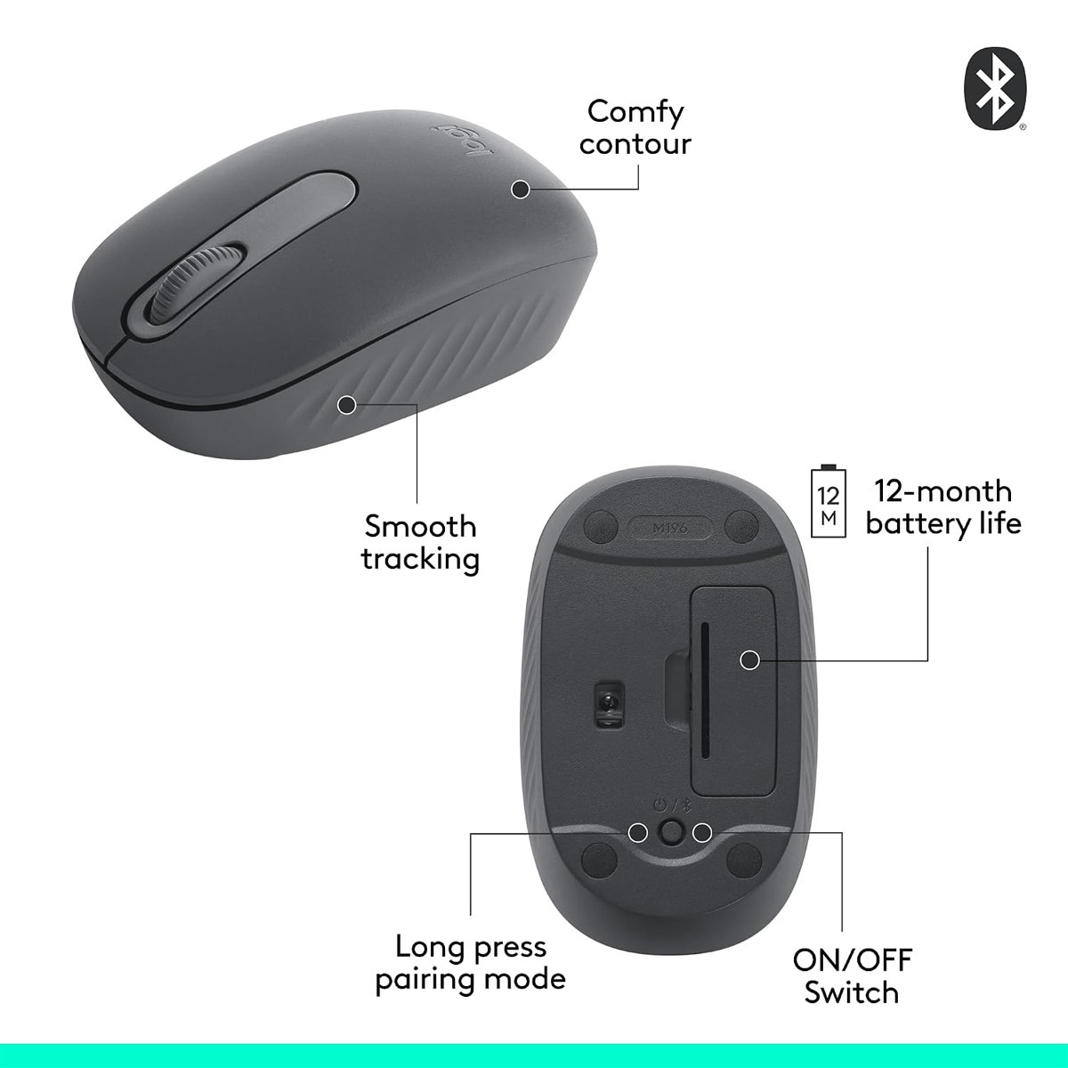 Logitech Bluetooth Mouse M196 - Image 6
