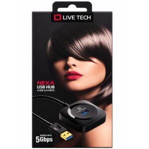 Livetech USB Hub 4 USB 3.0 Port - Black