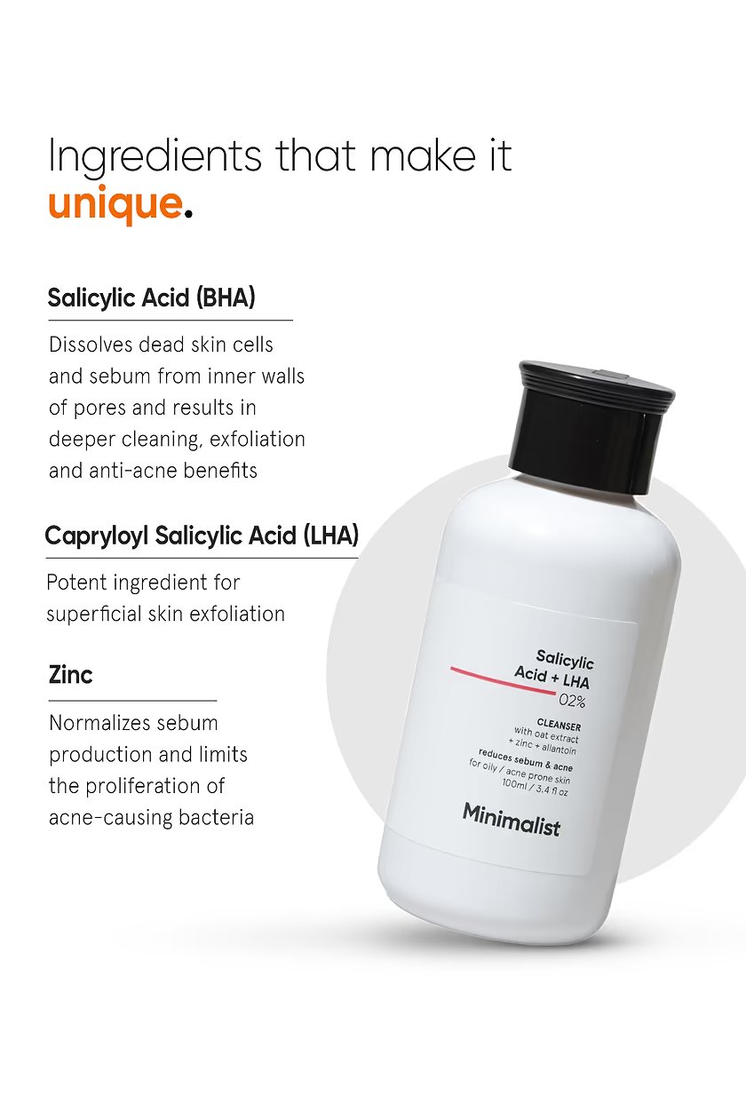 Minimalist Salicylic Acid 2% Face Cleanser – Clarifying Daily Cleanser | 100 ml - Image 4