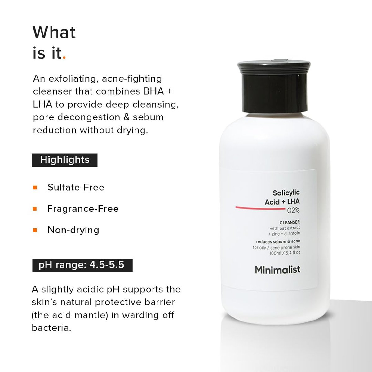 Minimalist Salicylic Acid 2% Face Cleanser – Clarifying Daily Cleanser | 100 ml - Image 7