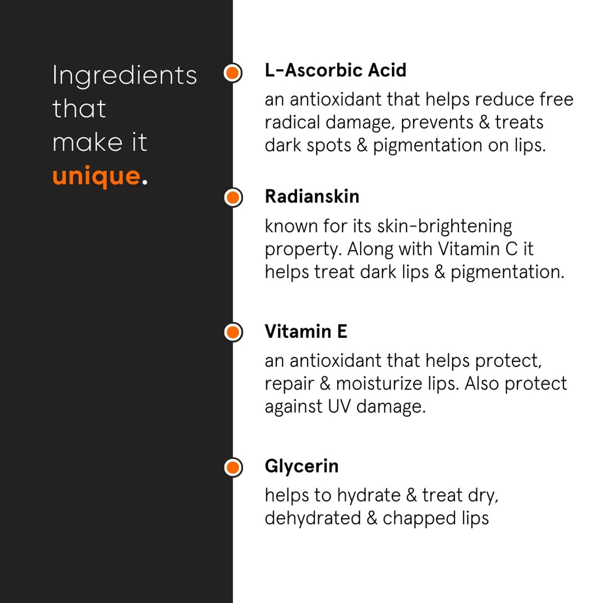 Minimalist L-Ascorbic Acid Lip Treatment – Daily Lip Care | 12 g - Image 3