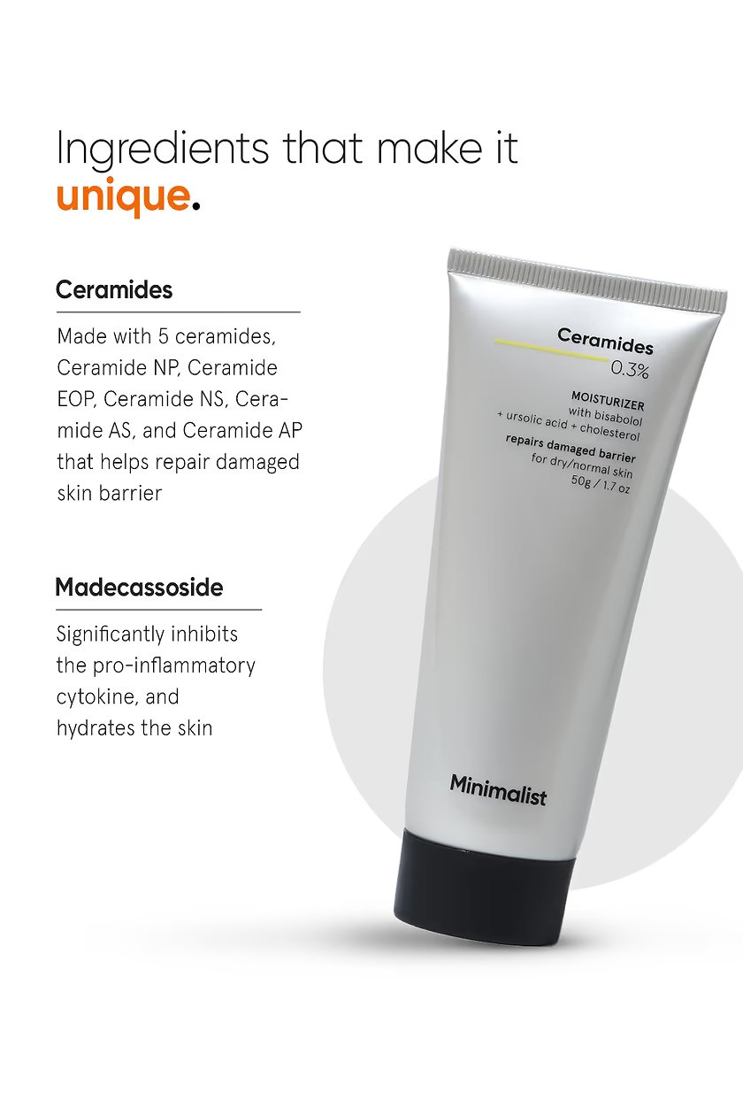 Minimalist Ceramides 0.3% Moisturizer – Barrier-Support Daily Face Moisturizer | 50 g - Image 4