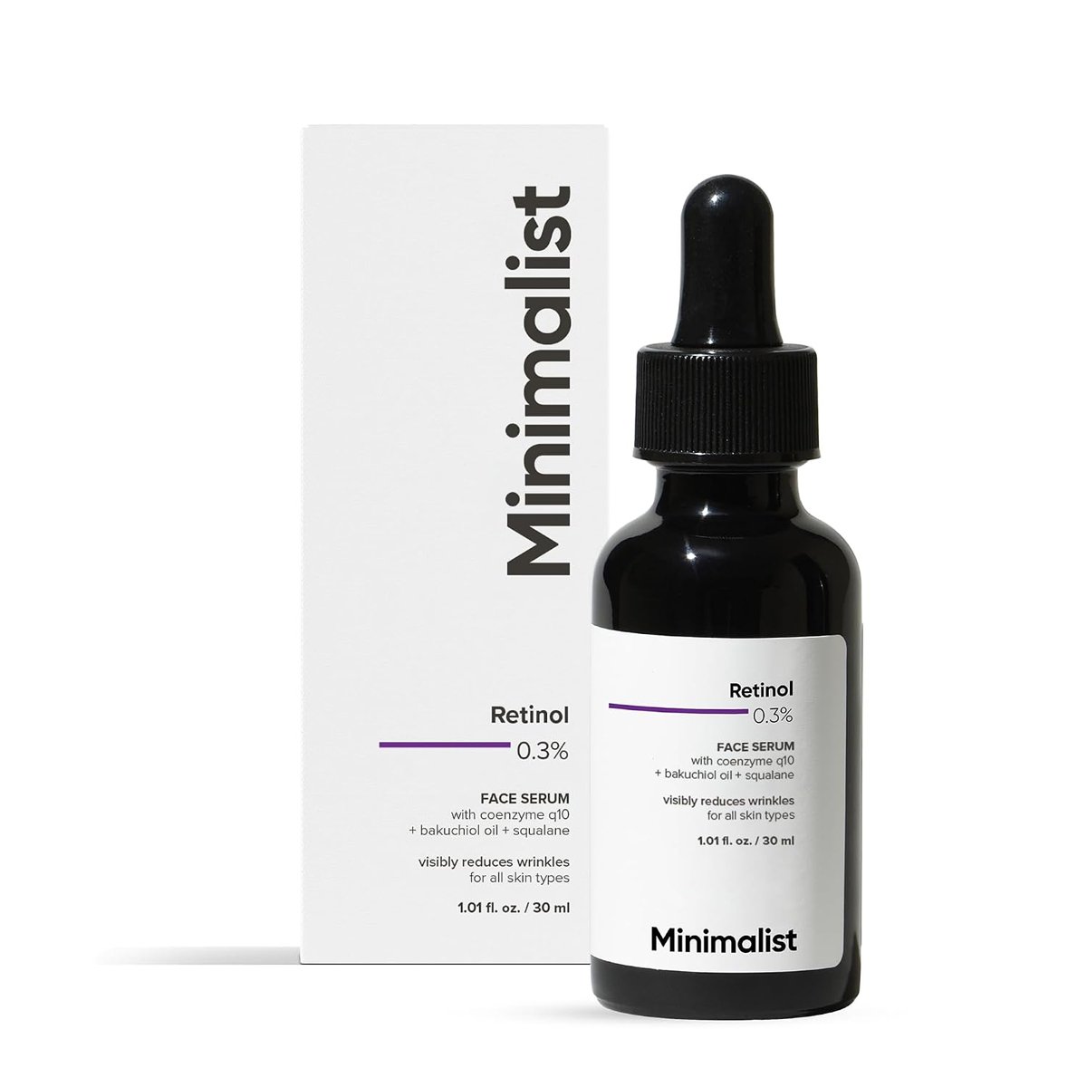 Minimalist Retinol 0.3% Face Serum – Measured Night-Time Retinol Care | 30 ml - Image 5
