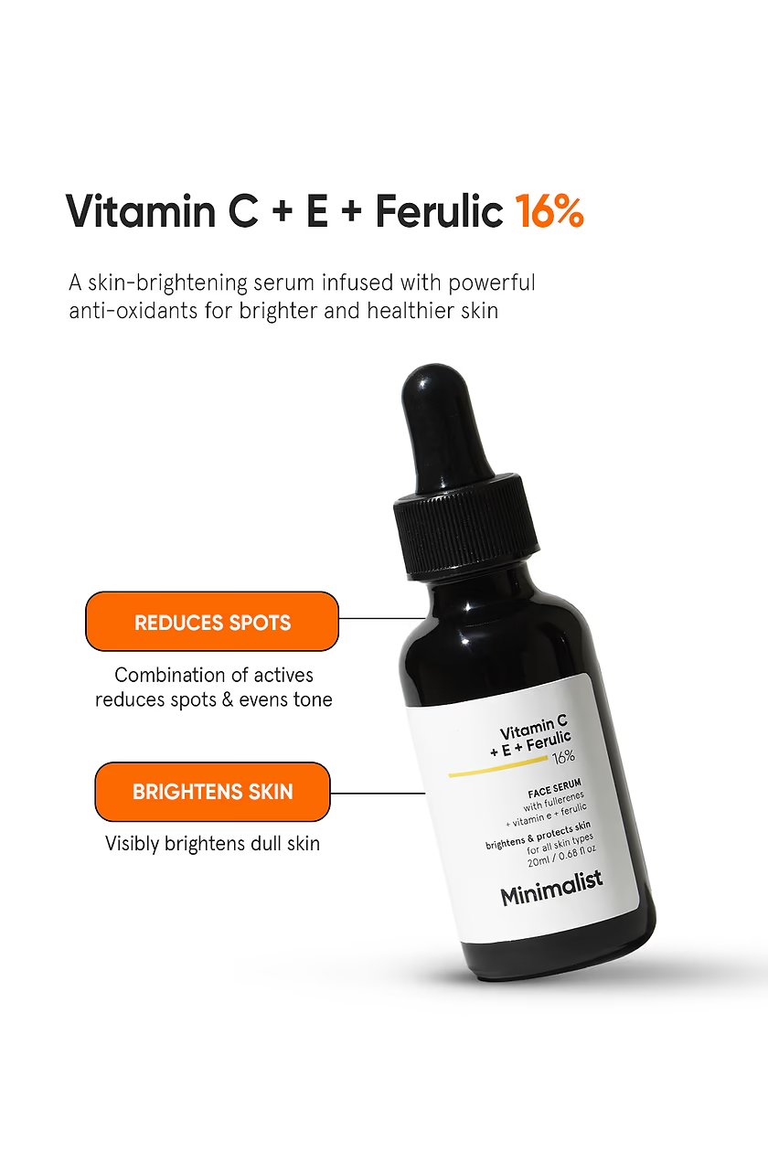 Vitamin C + E + Ferulic 16% Face Serum - Minimalist product visual