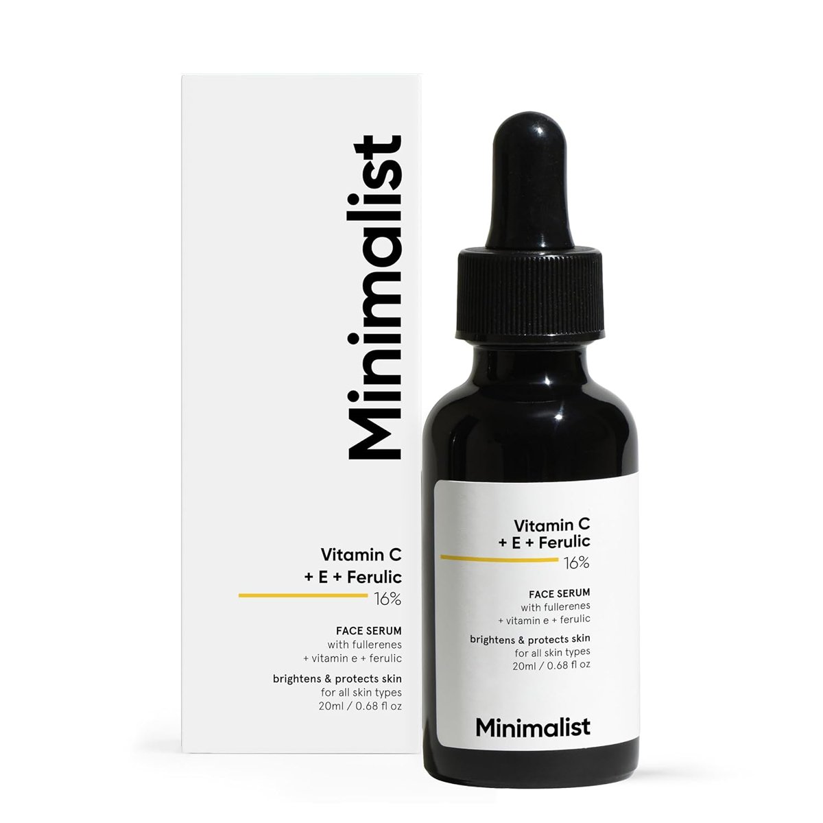 Minimalist Vitamin C + E + Ferulic 16% Face Serum – Antioxidant-Focused Facial Care - Image 6