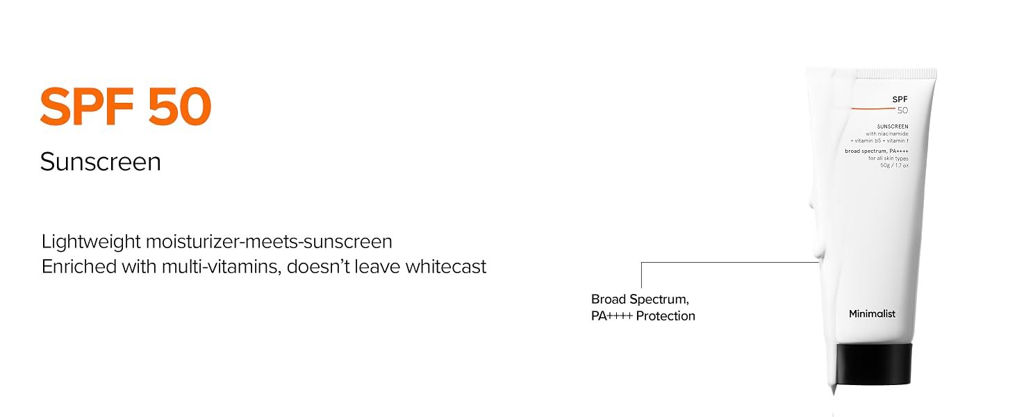 Sunscreen SPF 50 - Minimalist product visual