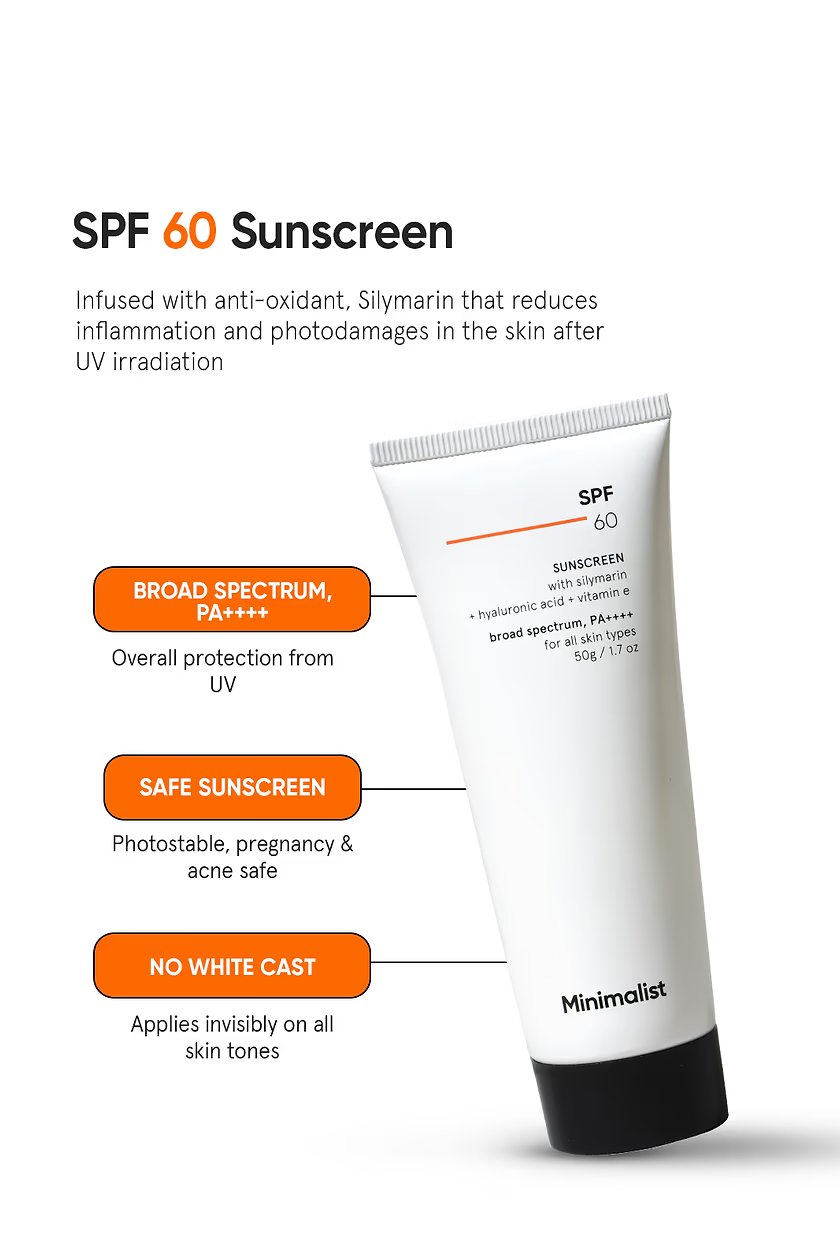 Minimalist SPF 60 Sunscreen – Broad Spectrum Daily Sun Protection | 50 g - Image 2