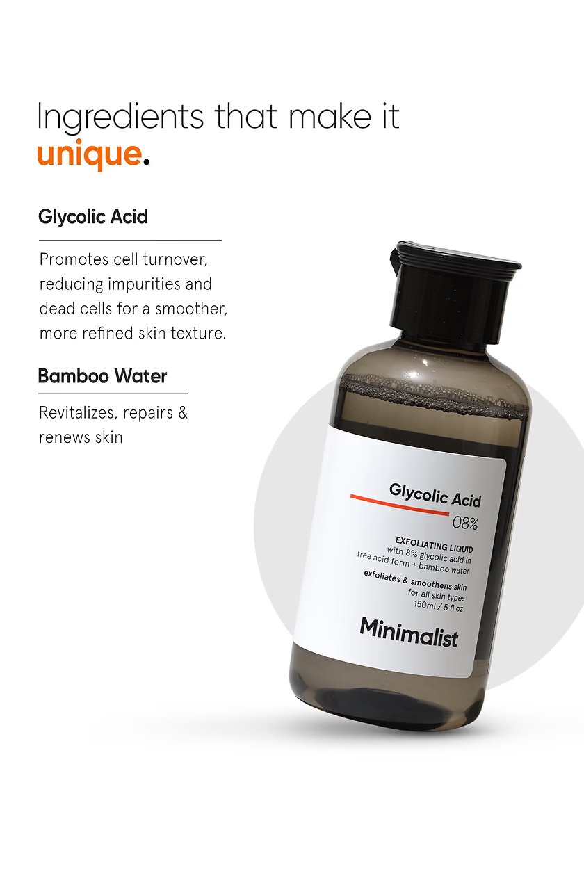 Glycolic Acid 8% Toner - Minimalist product visual