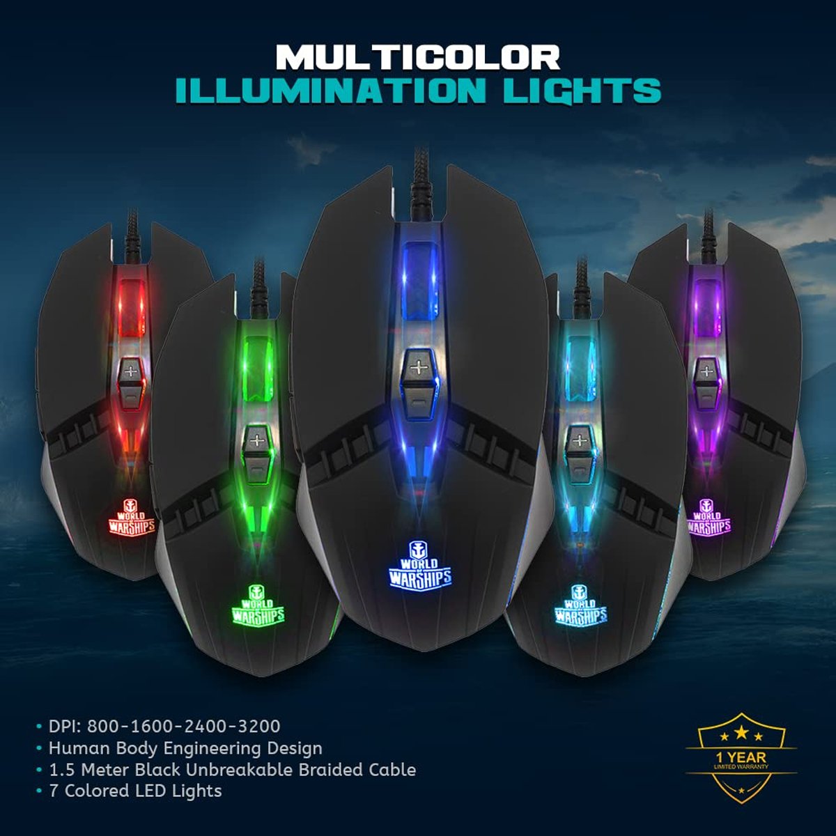 KM550 Gaming Keyboard & Mouse Combo Kit product detail