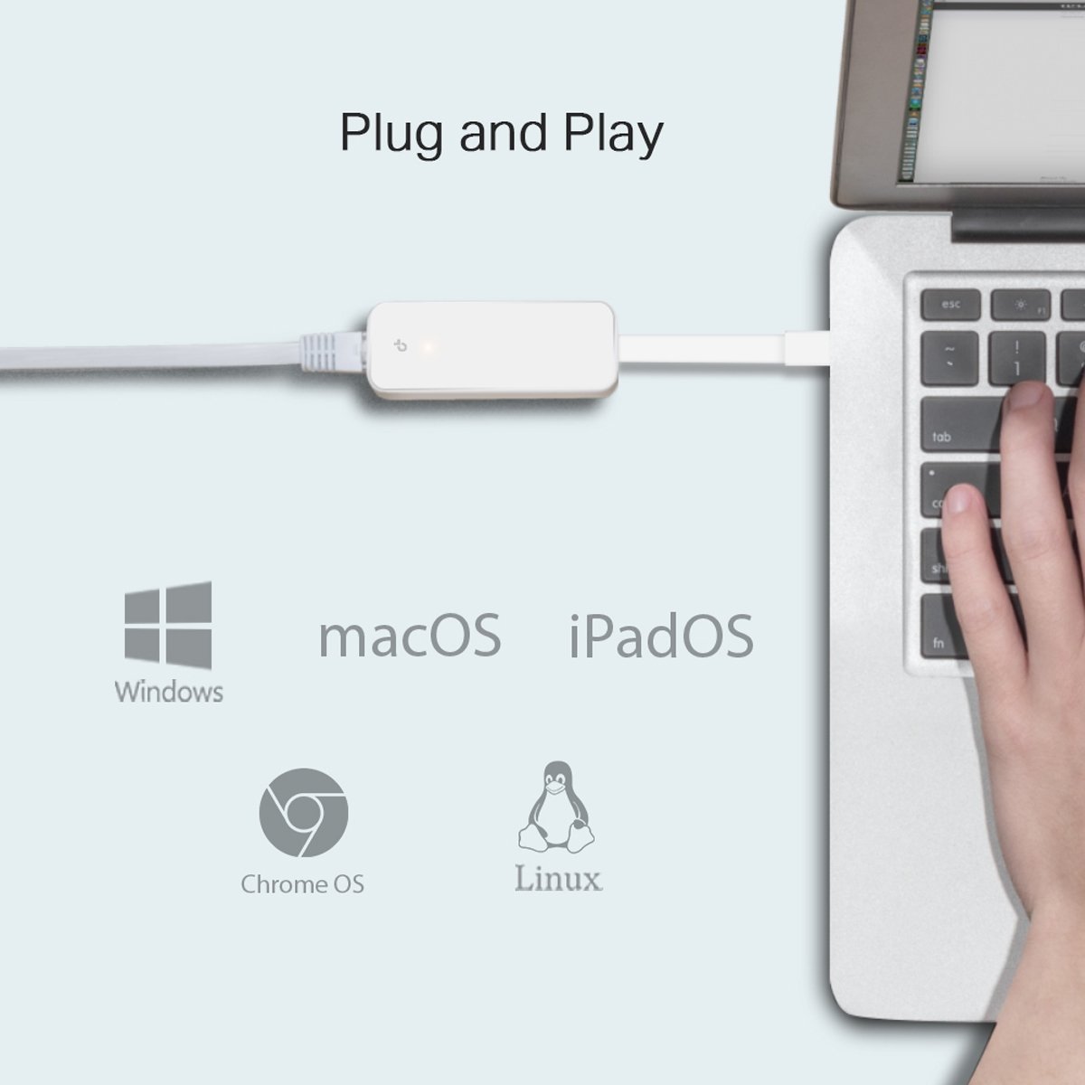 TP-Link USB Type C to RJ45 Gigabit Ethernet Adapter - Image 5