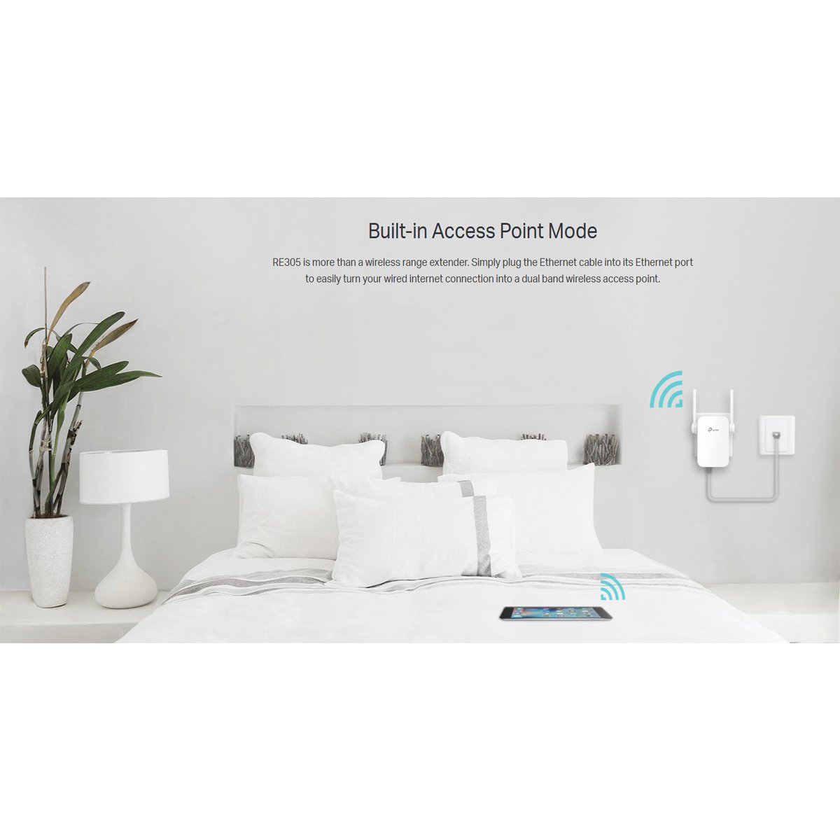 TP-Link RE305 AC1200 Mesh WiFi Range Extender product detail