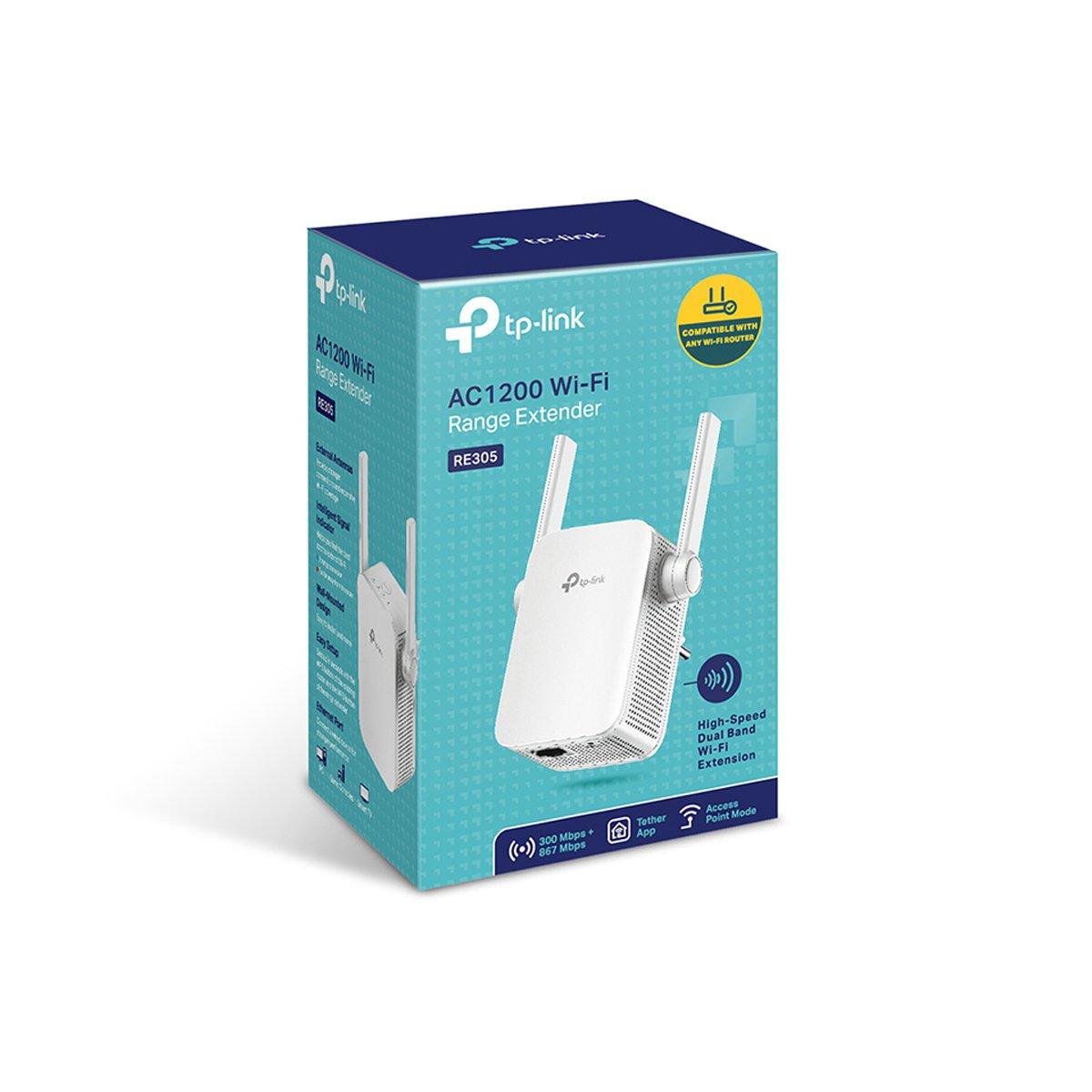 TP-Link RE305 AC1200 Mesh WiFi Range Extender - Image 3