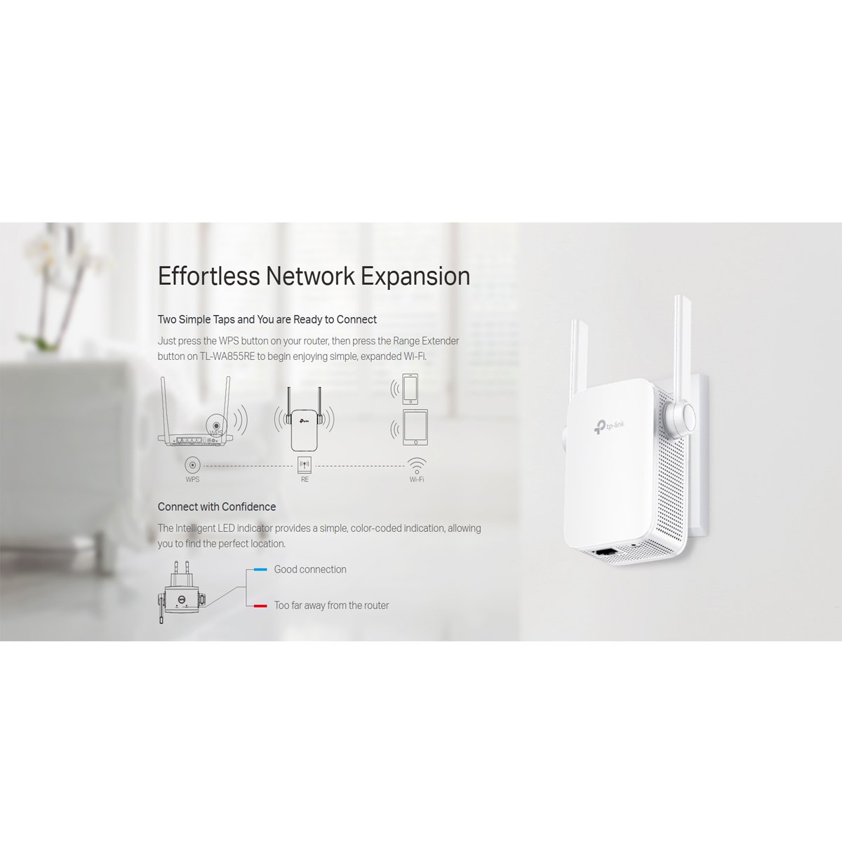 TP-Link TL-WA855RE N300 Range Extender product detail
