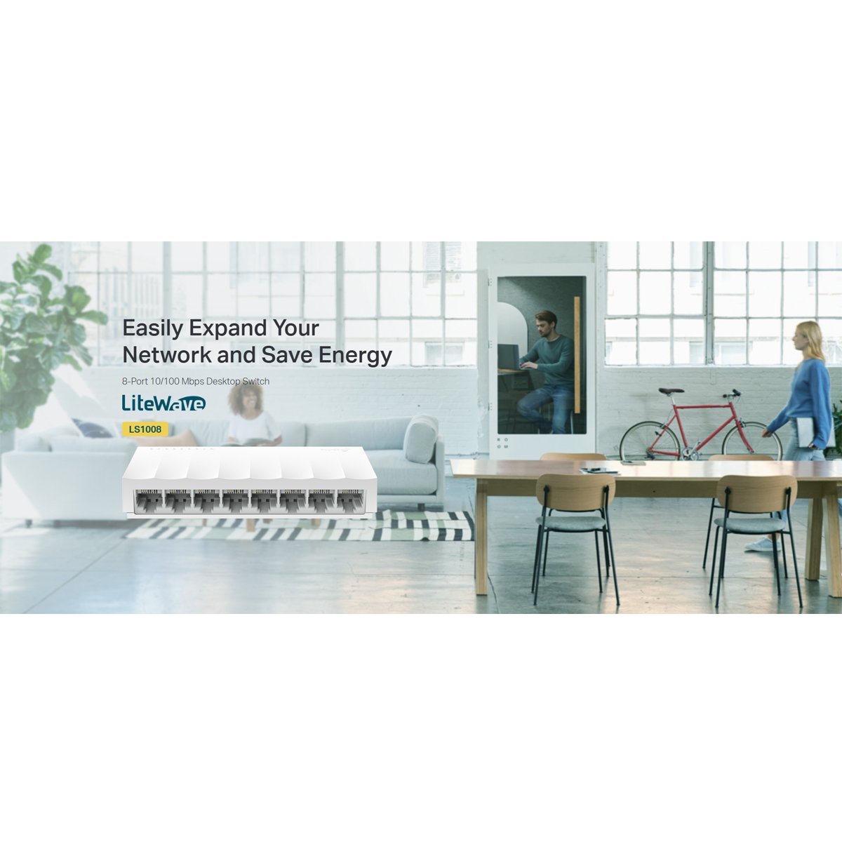 TP-Link 8 Port 10/100Mbps Switch LS1008 product detail