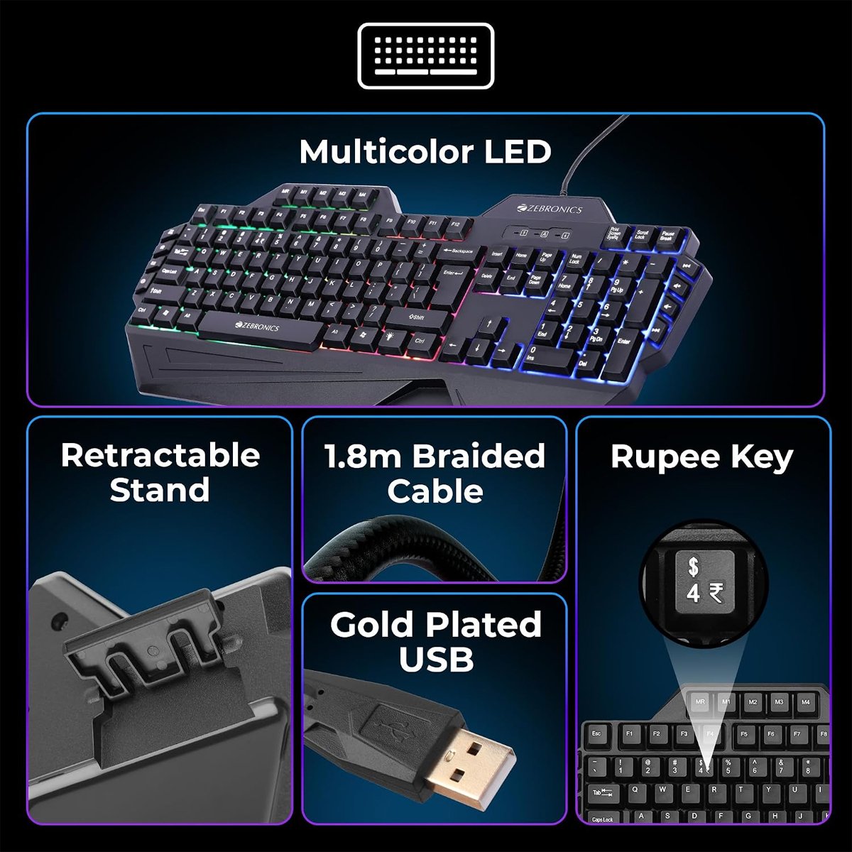 Zebronics Optimus Mouse & Keyboard Combo - Image 5