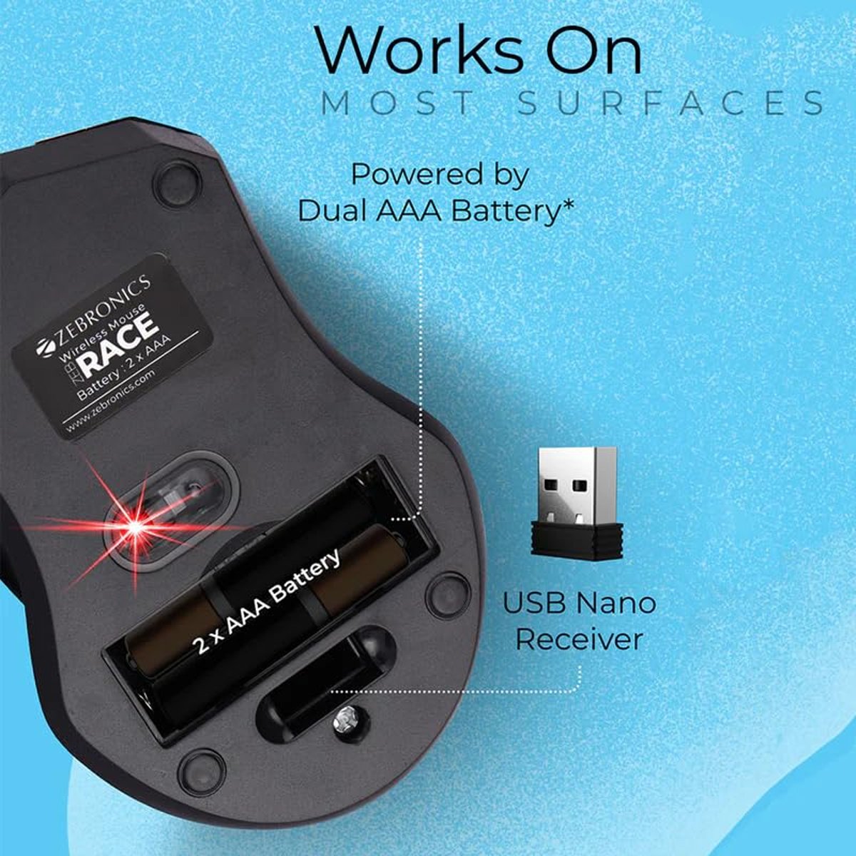 Zebronics Race Wireless Mouse product detail
