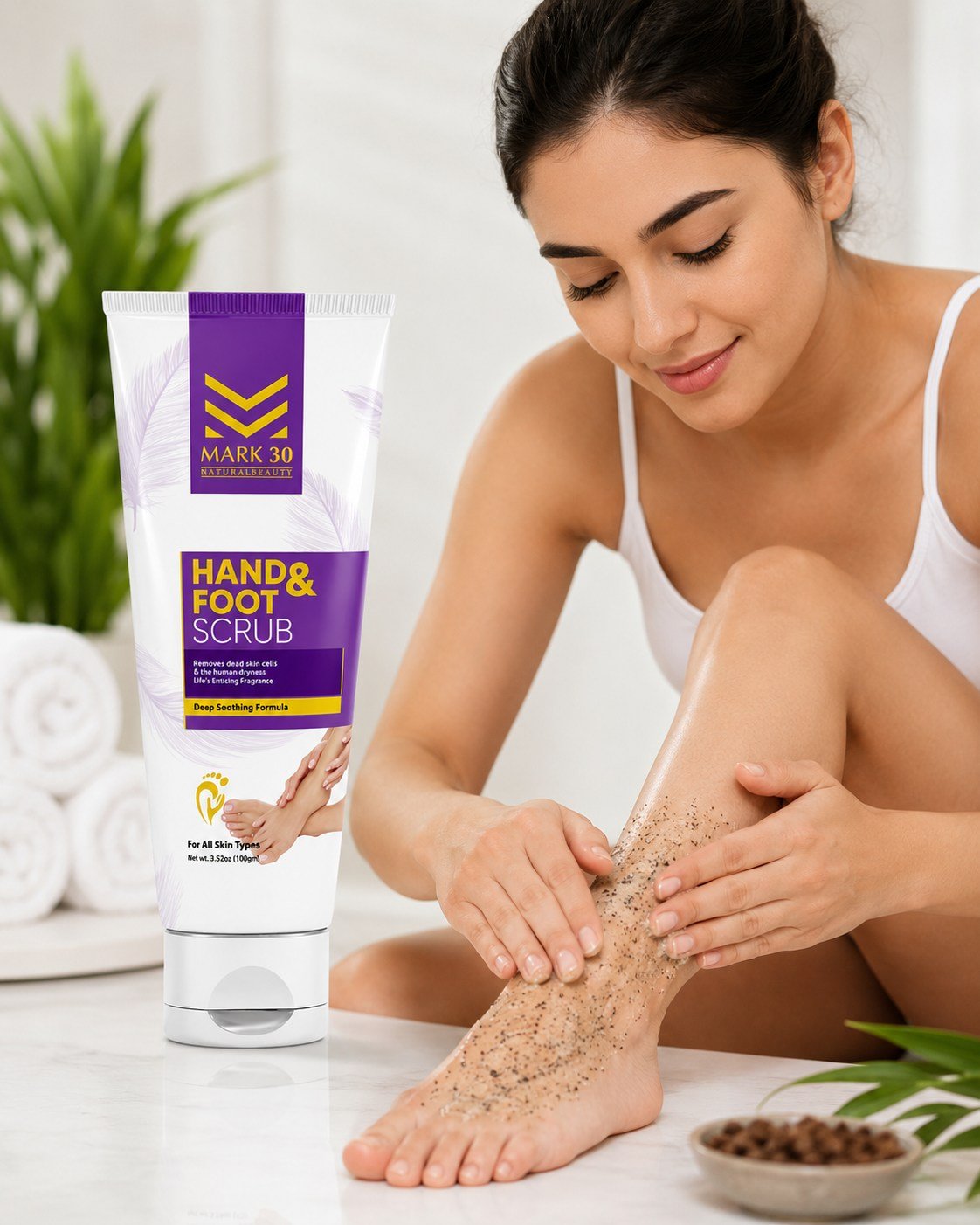 MARK 30 Moisturizing Hand & Foot Scrub - 100g - Image 2